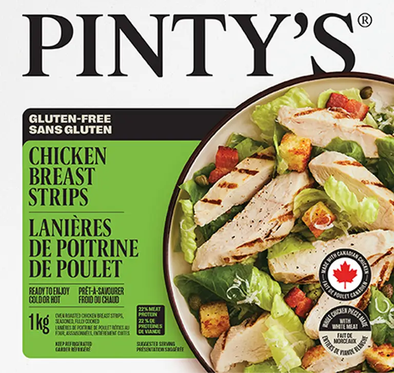 Lanières de poitrine de poulet