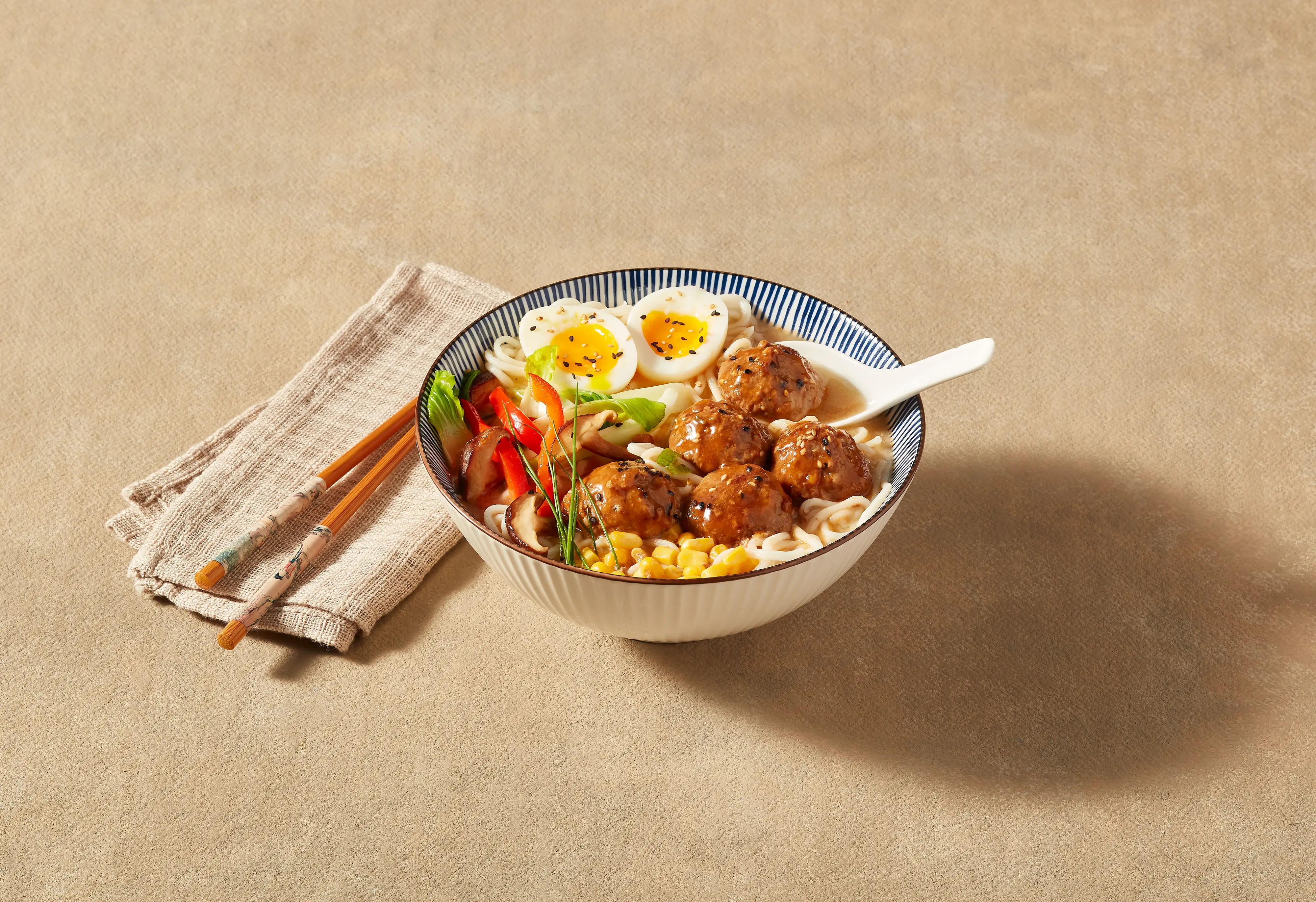 Ramen Miso aux Boulettes de porc Teriyaki