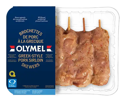 brochettes porc à la grecque