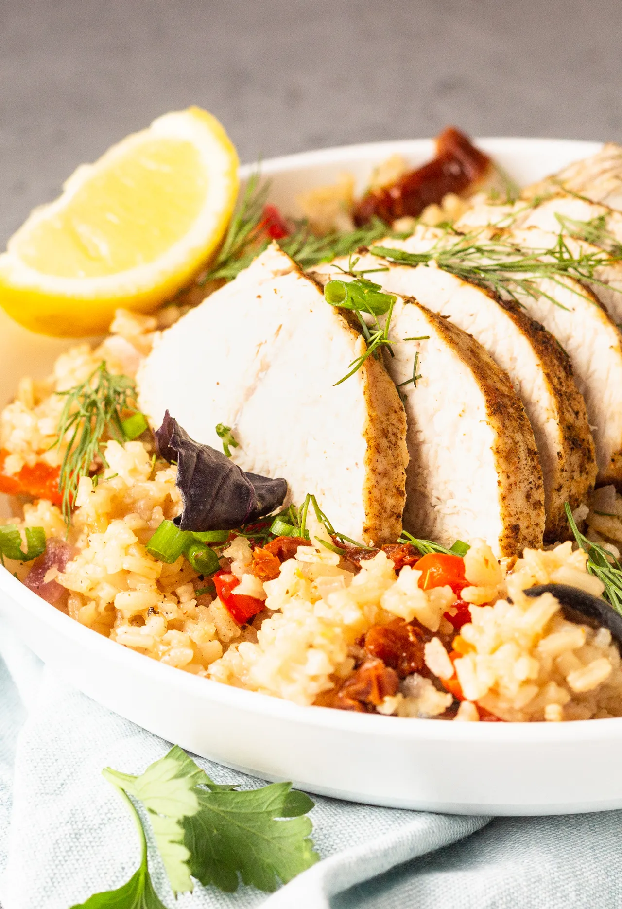 bol de poitrine de dinde et orzo