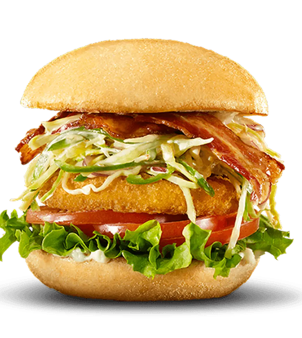 Burger de poulet croustillant
