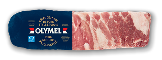 Côtes de flanc de porc style st-louis