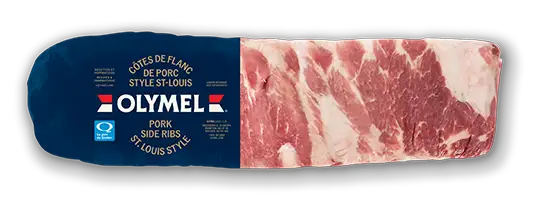 Côtes de flanc de porc style st-louis