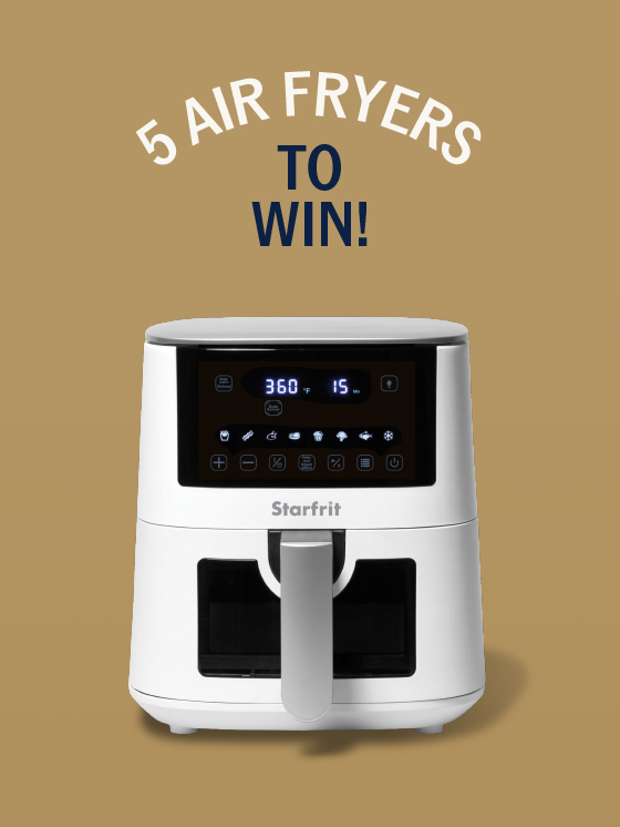 Visual for contest to win an airfryer