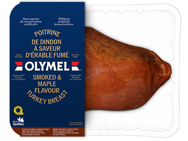 emballage 3D de la poitrine de dindon à l'érable fumé