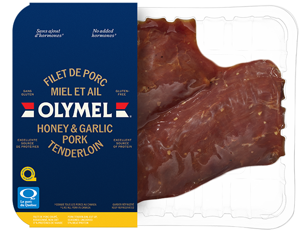 emballage 3D du filet de porc miel et ail