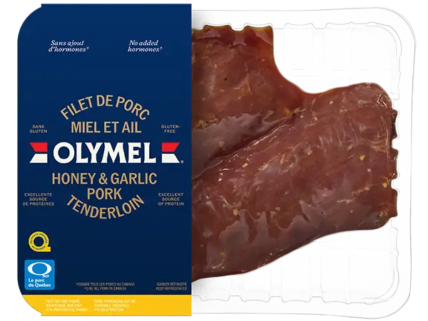emballage 3D du filet de porc miel et ail