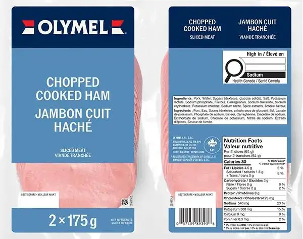 jambon cuit haché