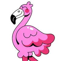 illustration d'un flamant rose