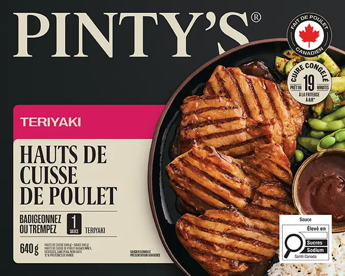 Produit hauts de cuisse de poulet teriyaki Pinty's