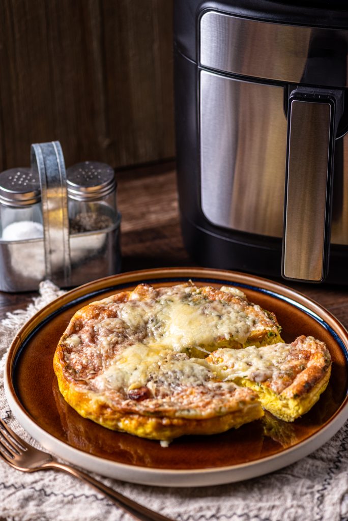 Omelette à la saucisse à l’érable au Air fryer