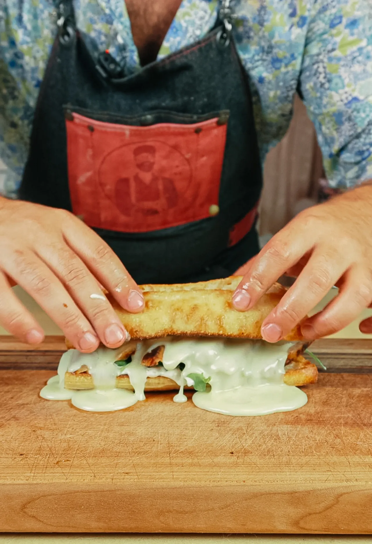 Sandwich fondue fromage suisse JC