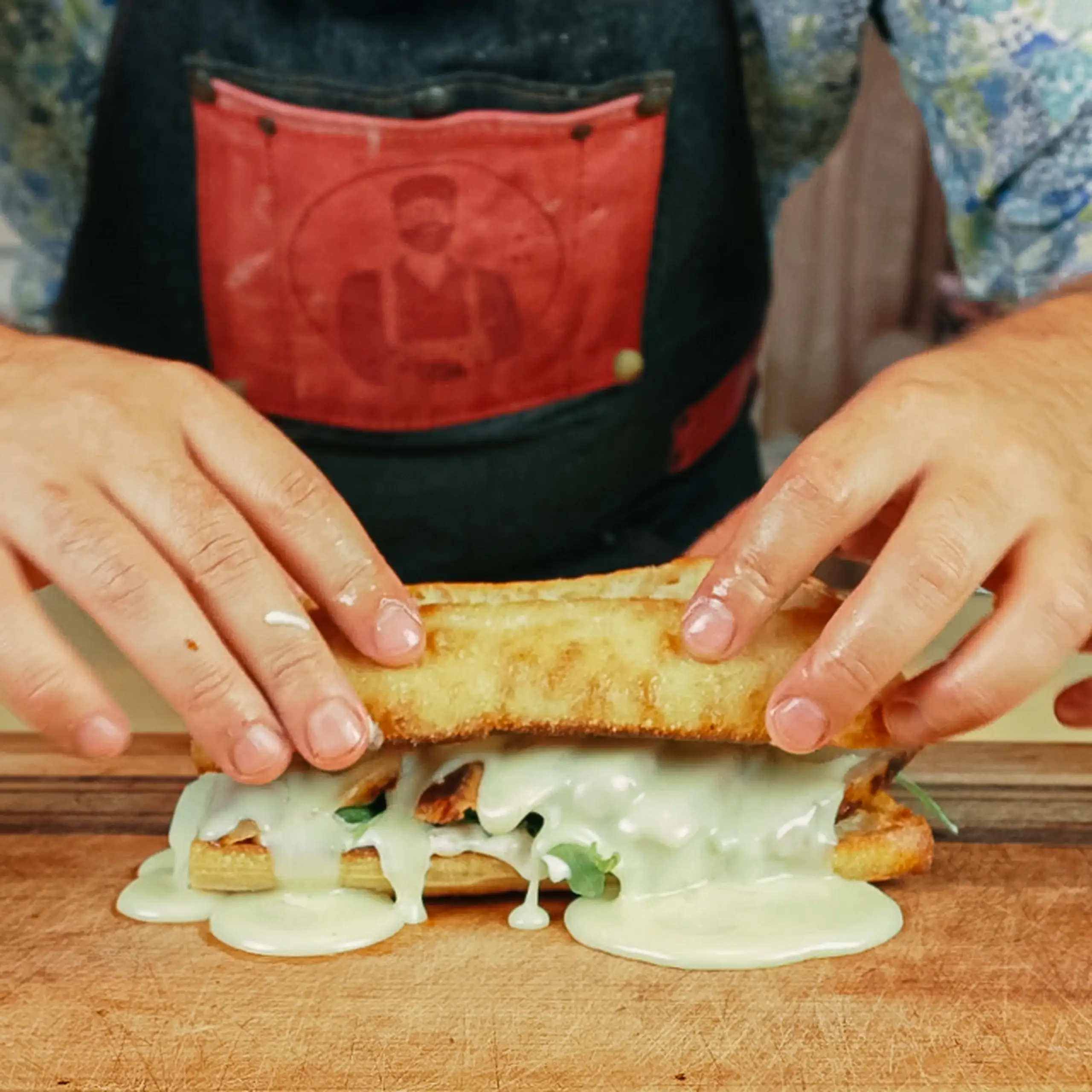 Sandwich fondue fromage suisse JC