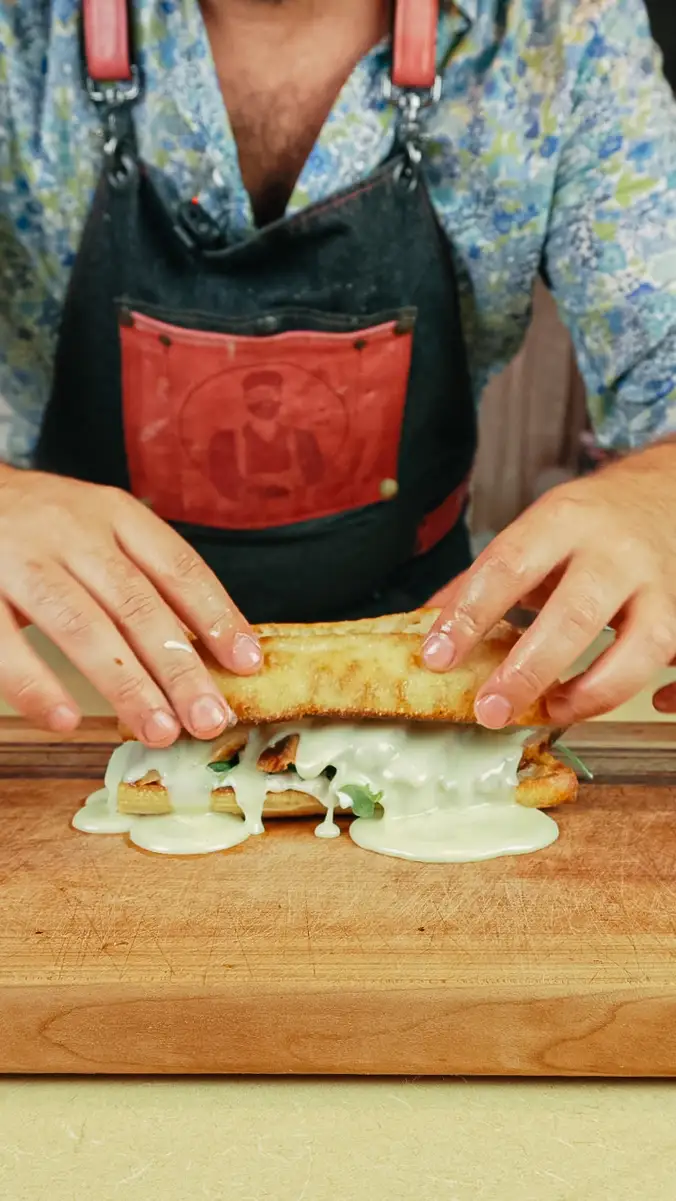 Sandwich fondue fromage suisse JC