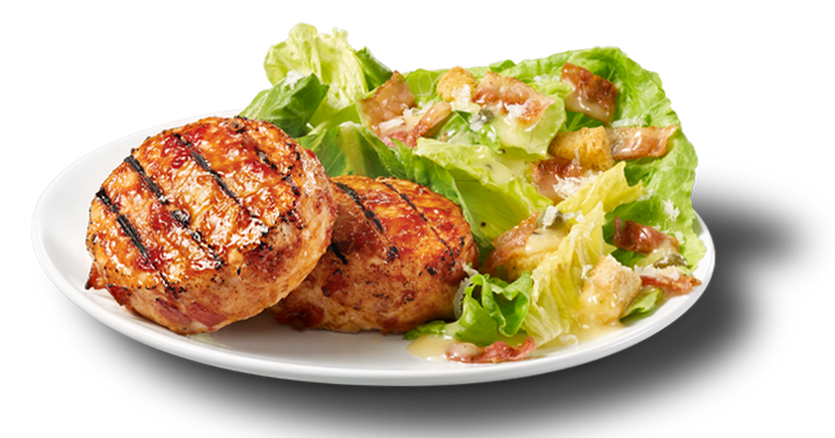 au bacon et salade césar