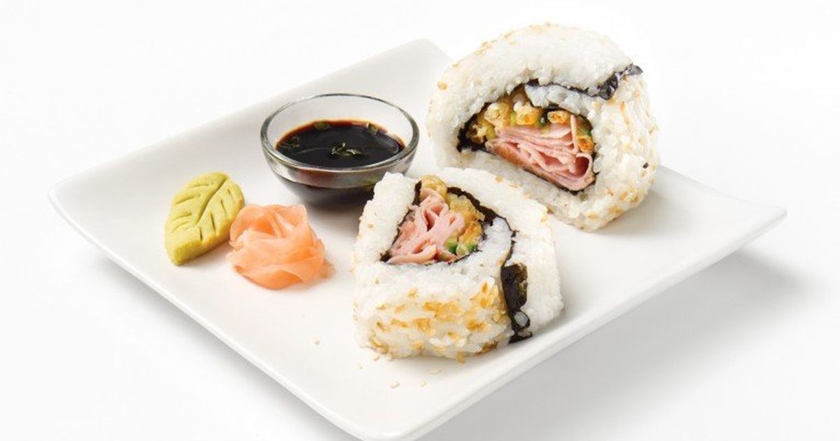 Black Forest smoked ham and vegetable tempura California rolls | Olymel