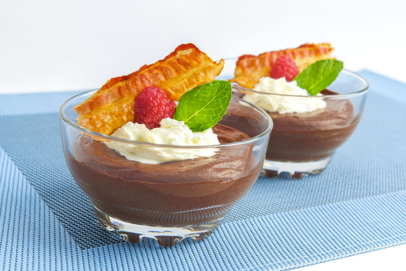 Mousse au chocolat au bacon