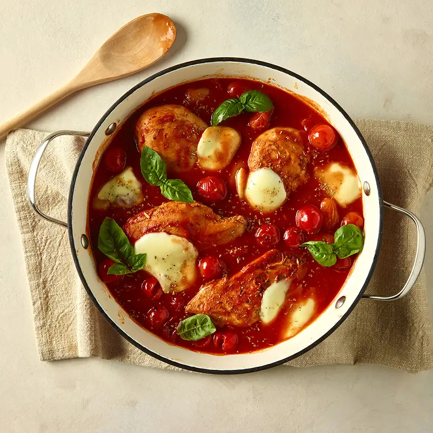 one pot de poitrines de poulet à la toscane style caprese