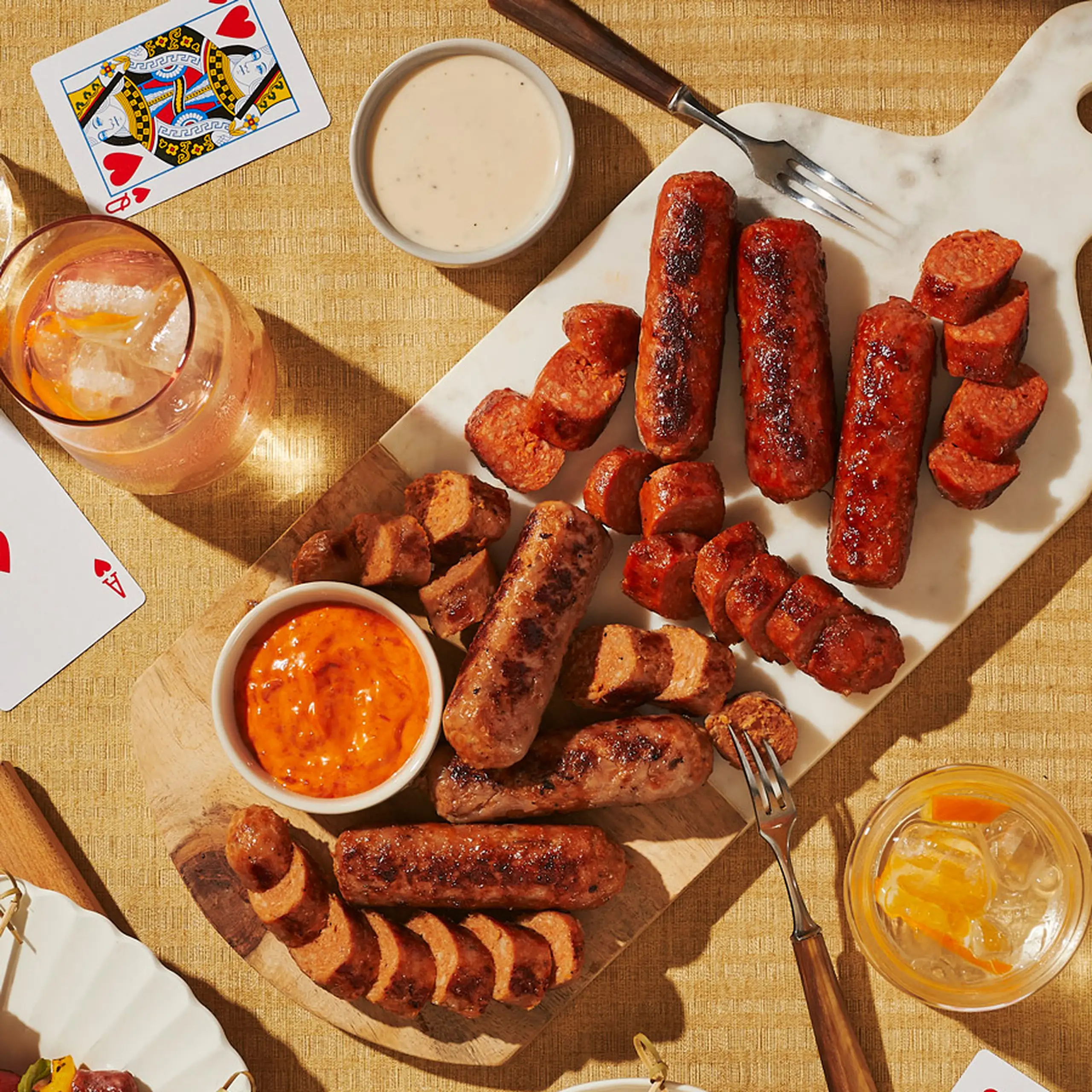 Assiette de saucisses La Fernandière assorties