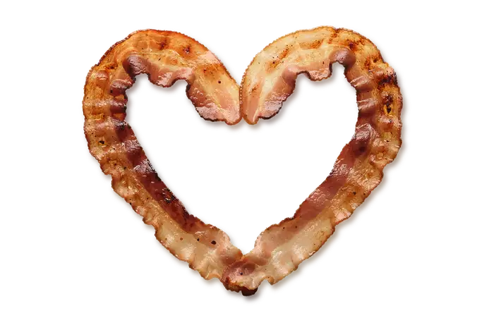 Bacon en coeur