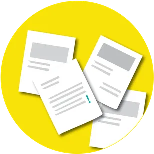 Illustration of scattered papers.