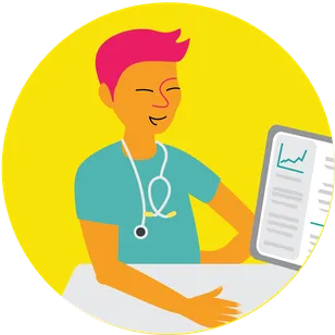 Illustration of a healthcare provider.